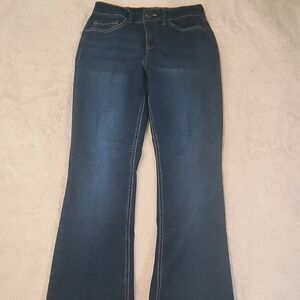 Royalty For Me Contour Collections Flare Jeans Women's Size 6 Dark Wash Stretch